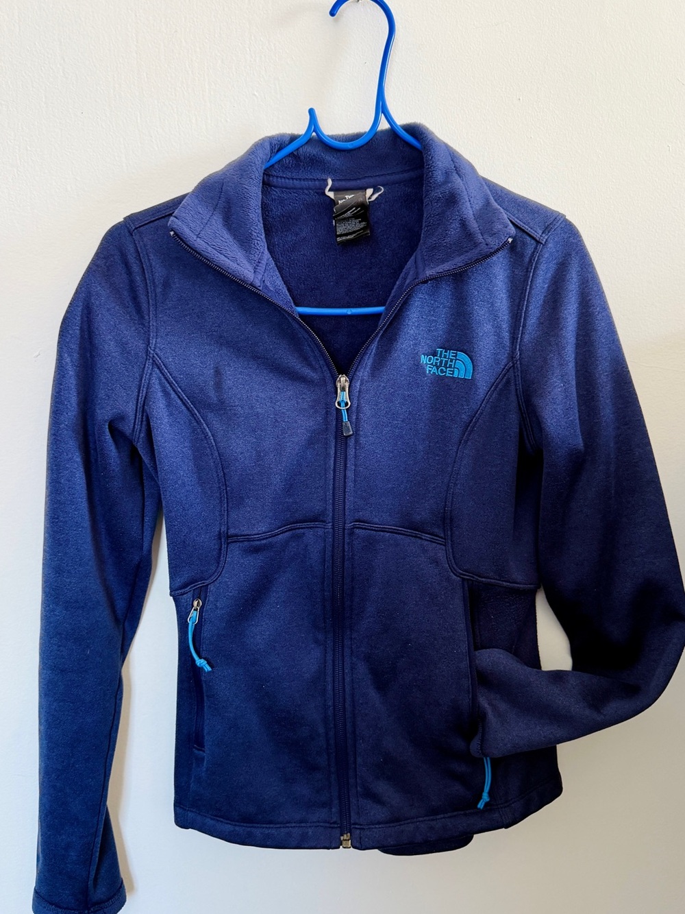 The North Face Navy Blue Full-Zip Fleece Jacket